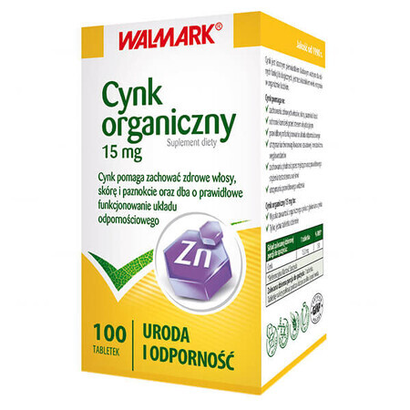 Zinc organic 15 mg, 100 comprimate