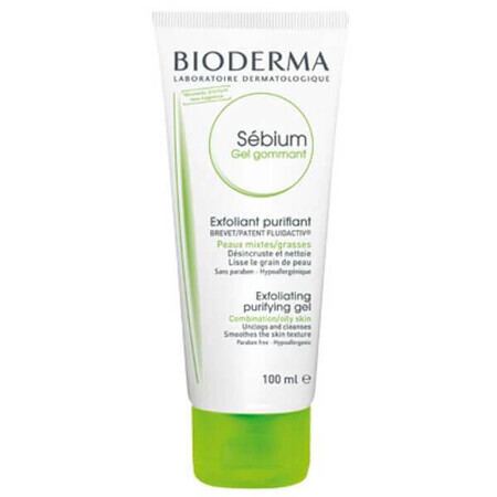 Bioderma Sebium Peeling Gel 100ml - Sanftes Reinigungsgel zur Hauterneuerung und Porenverfeinerung. Peelen und Reinigen für ein klares Hautbild.