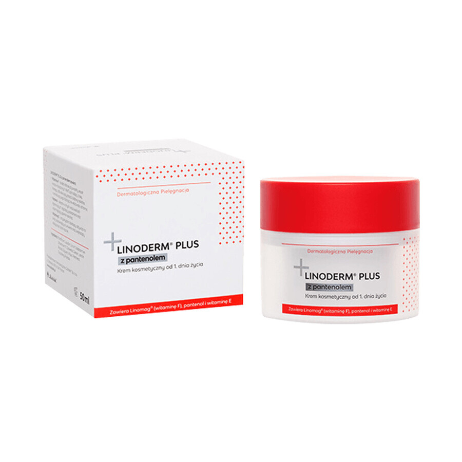 Linoderm Plus, cremă cosmetică din ziua 1 cu pantenol, 50 ml