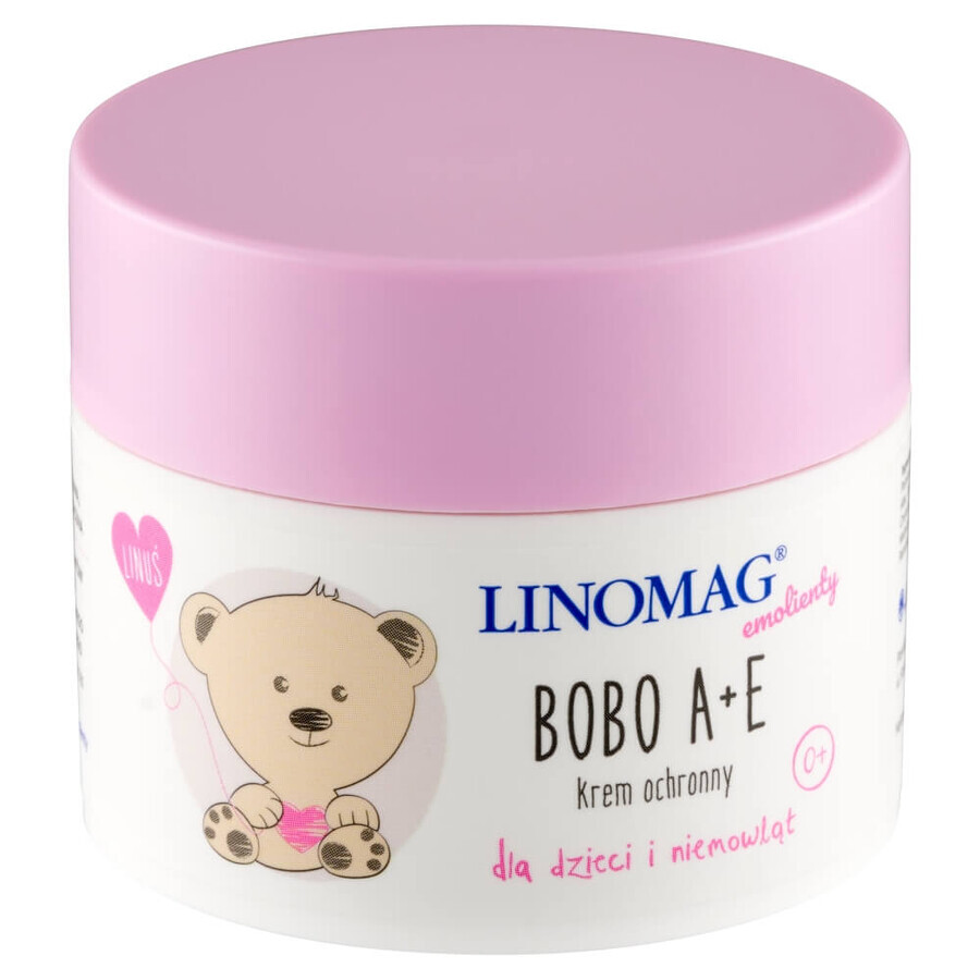 Linomag Emolienty Bobo A+E, Cremă protectoare pentru bebeluși și copii din prima zi de viață, 50 ml