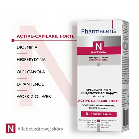 Pharmaceris N Active-Capilaril Forte Gesichtscreme, 30 ml