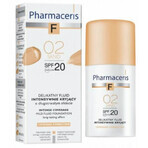 Pharmaceris F Coverage-Korrektur, fein deckendes Fluid, 02 Sand, SPF 20, 30 ml