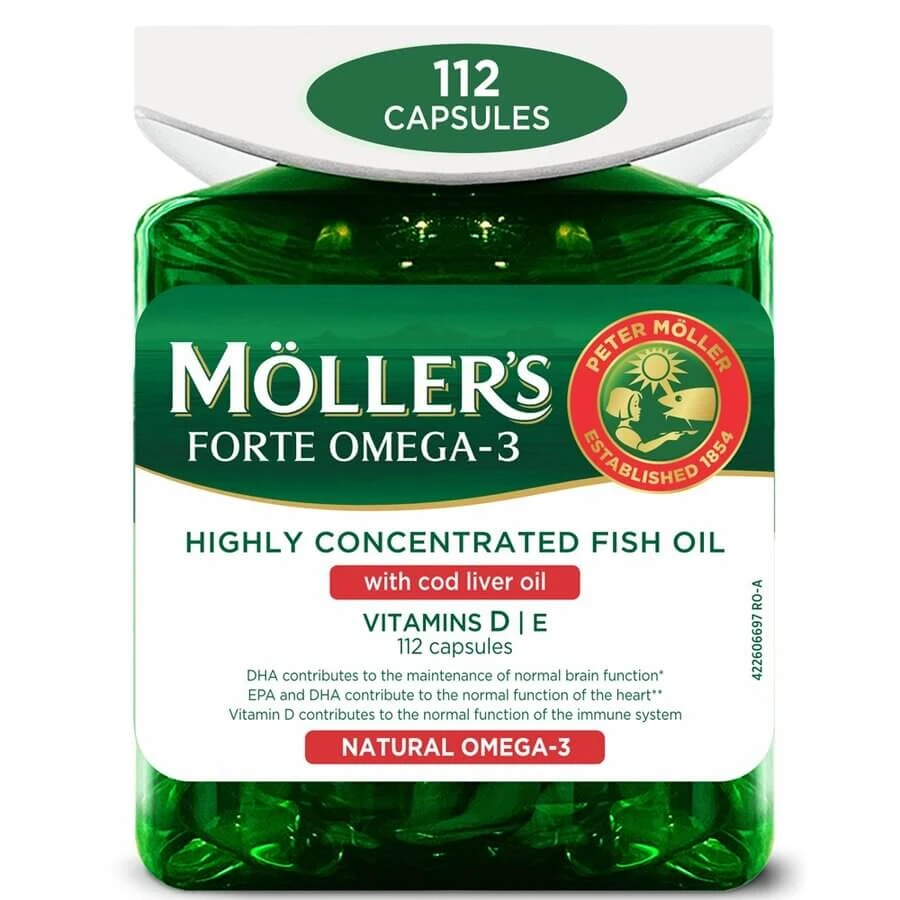 Omega-3-Fischöl Forte, 112 Kapseln, Möller's