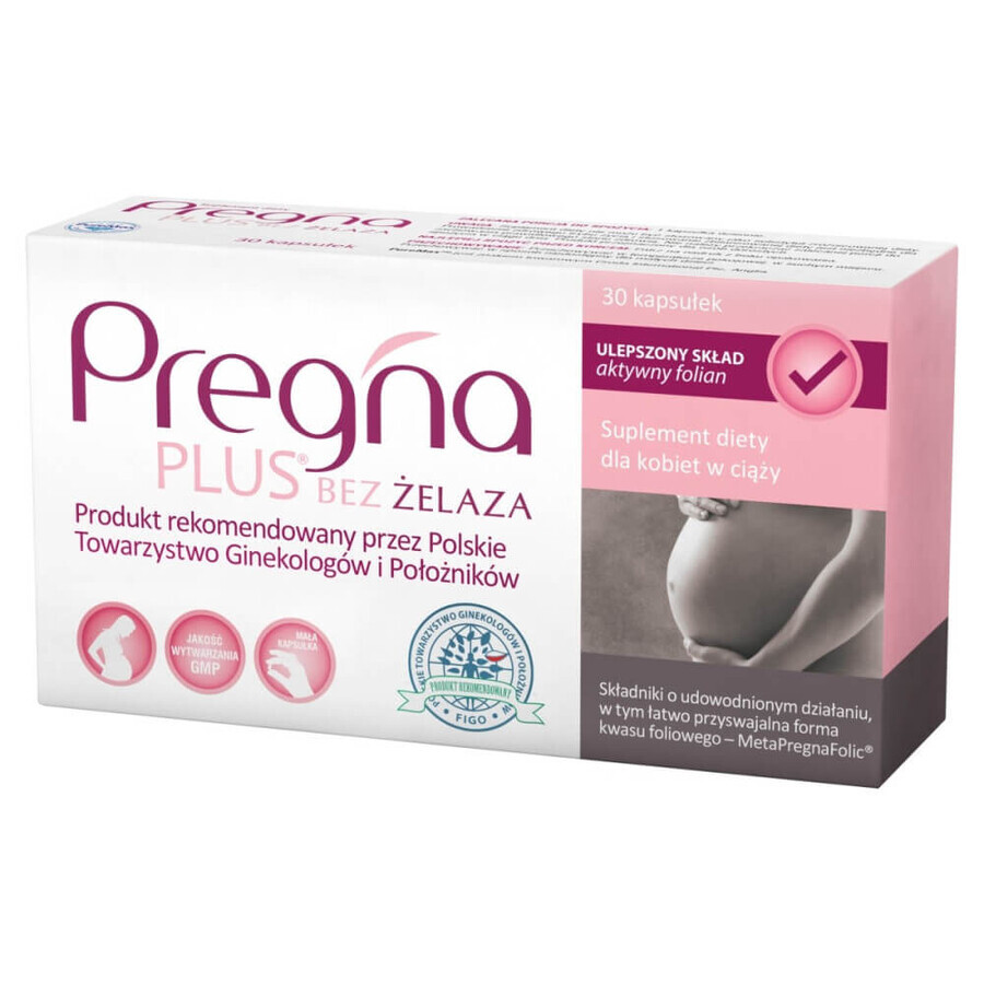 Pregna Plus, für schwangere und stillende Frauen, 30 Kapseln