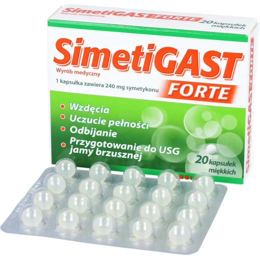 SimetiGast Forte 240 mg, 20 capsule flexibile