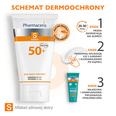 Pharmaceris S Sun Body Protect, Loțiune hidrolipidică protectoare pentru corp, SPF 50+, 150 ml
