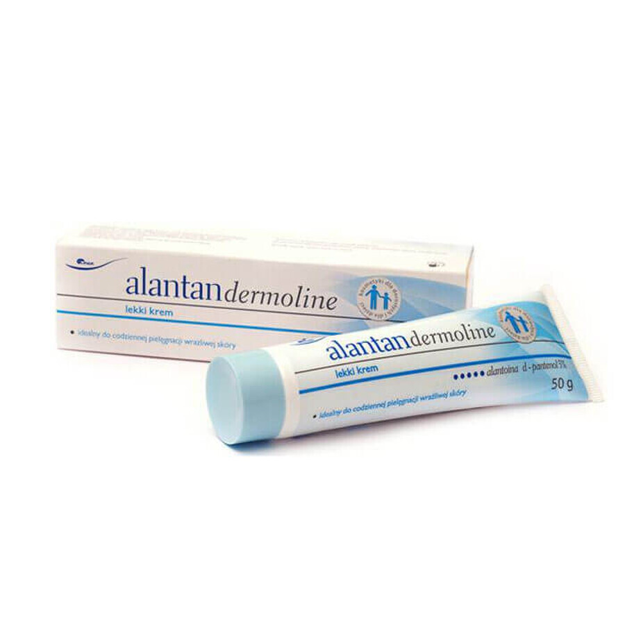 Alantan Dermoline, leichte Creme, empfindliche Haut, 50 g