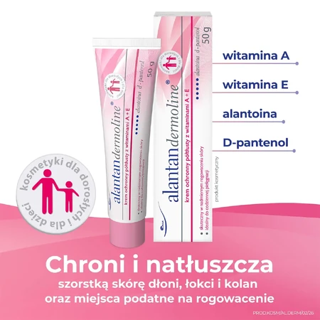 Alantan Dermoline semi-rich protective cream with vitamins A + E, 50 g, Unia