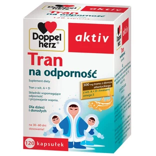 Doppelherz aktiv Tran na odporność, 120 capsules