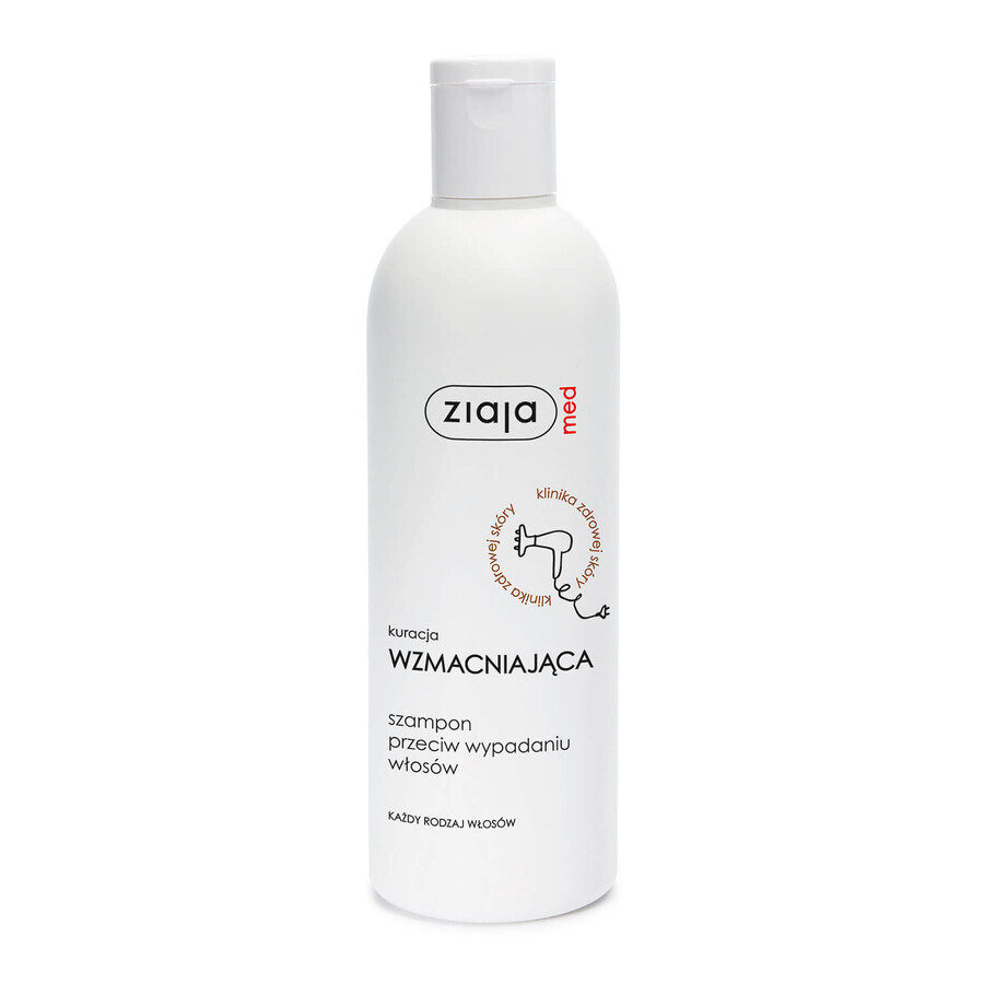 Ziaja Med Strengthening Treatment, Șampon pentru căderea părului, 300 ml