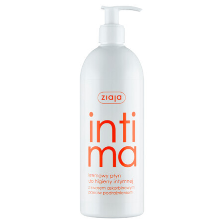 Ziaja Intima, lichid cremos pentru igiena intimă cu acid ascorbic, 500 ml