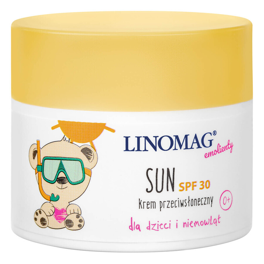Linomag Emolients Sun, Sonnenschutzmittel für Säuglinge und Kinder ab dem 1. Tag, SPF 30, 50 ml