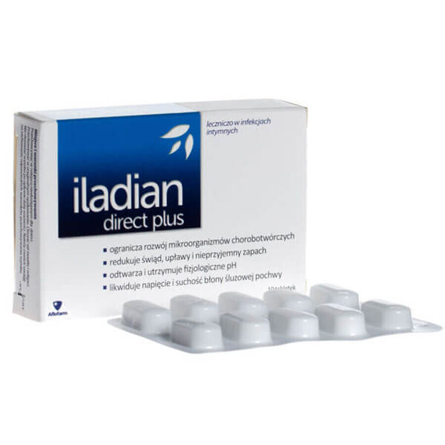 Iladian Direct Plus, 10 comprimate vaginale