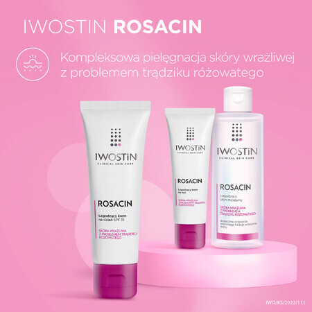 Iwostin Rosacin, Beruhigende Tagescreme für Rosazea-Haut SPF15, 40 ml.