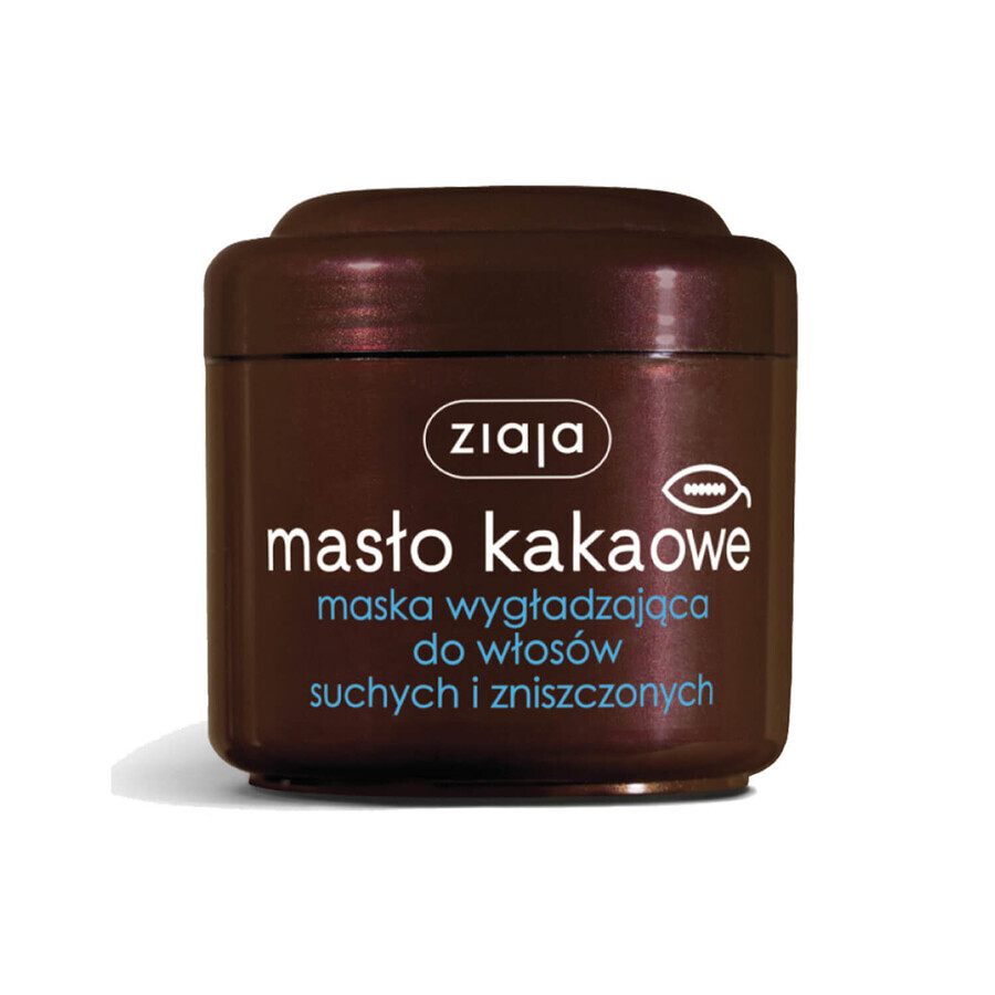 Ziaja Masło Kakaowe, glättende Maske für trockenes und strapaziertes Haar, 200 ml