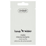 Ziaja Maschera in Compressa al Latte di Capra 7ml - Trattamento Idratante e Nutriente per Pelli Secche e Sensibili