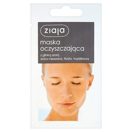 Ziaja Tiefenreinigende Tonmaske für Misch-, fettige  amp; akne-anfällige Haut, 7ml