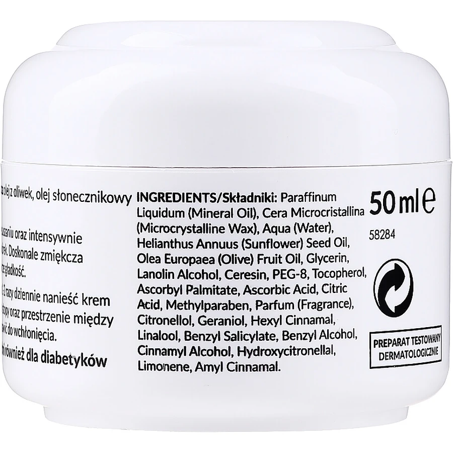 Ziaja Feet, Cremă pentru mâini și picioare care hrănește în profunzime, 50 ml