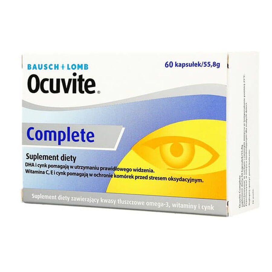 Ocuvite Complete, 60 Kapseln, Valeant Pharmaceuticals