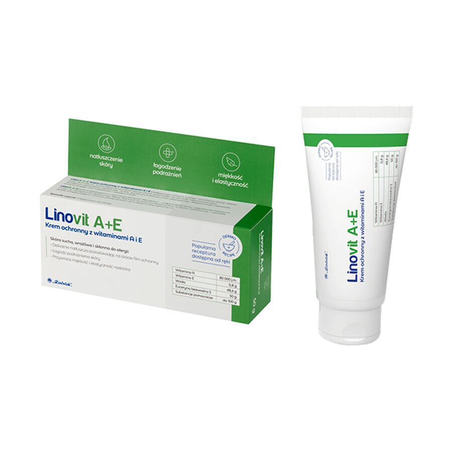 Linovit A+E, cremă protectoare cu vitaminele A + E, 50 g