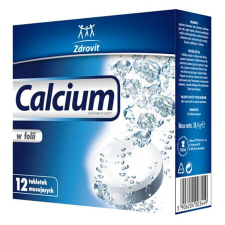 Calcium in Brausetabletten, 12 Stück