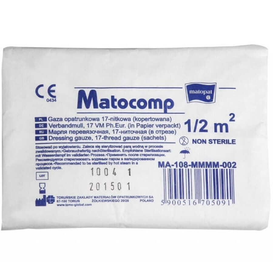 Matopat Matocomp Matocomp, tifon nesteril, filet 17, 1/2 m2, 1 bucată