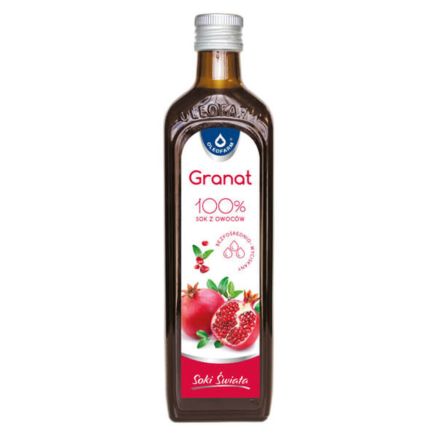 Oleofarm Juices of the World Rodii, 100% suc de fructe, 490 ml