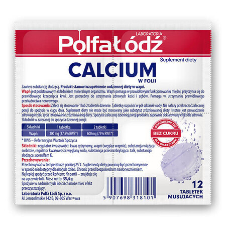 Calcium Polfa-ód in Blisterpack - 12 Brausetabletten
