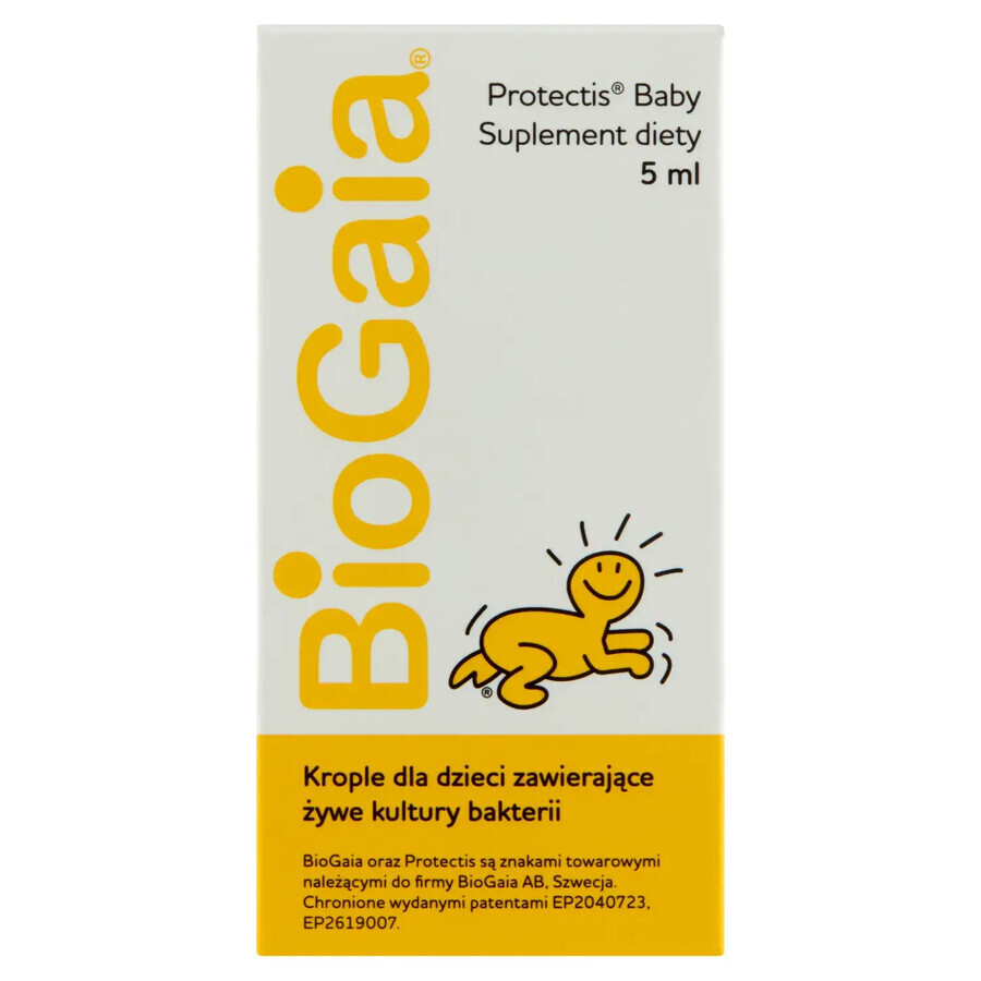 BioGaia Protectis Baby, picături pentru copii, flacon, 5 ml