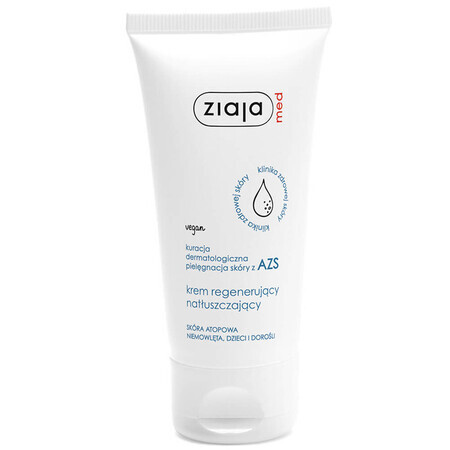 Ziaja Med Dermatologische Behandlung für AD, regenerierende und rückfettende Creme, 50 ml