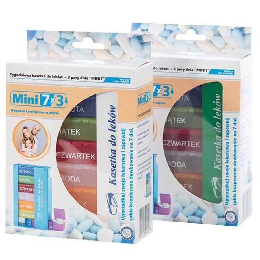 Medikationsplaner 7 Tage - Pillenbox für optimale Täglichkeitsstrukturierung