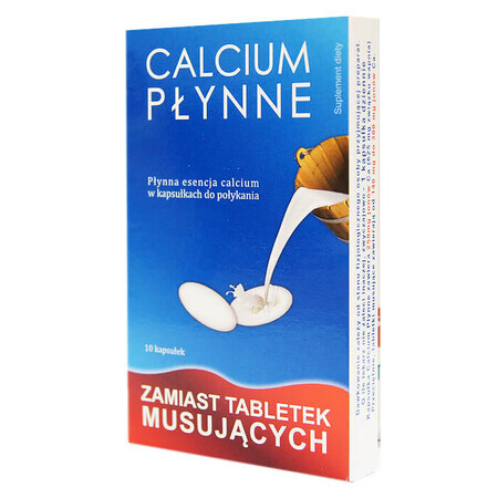 Calcium Liquid Essence - Kapseln zum Schlucken, 10 Stück