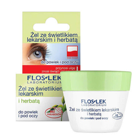Ringelblume  amp; Teebaumöl Augencreme 10g - Naturkosmetik gegen Augenringe und Schwellungen - Feuchtigkeitsspendende Hautpflege von Flos-Lek