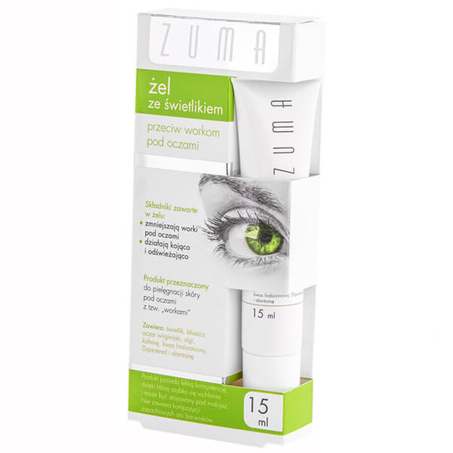 Zuma, Augentrost-Gel gegen Tränensäcke, 15 ml