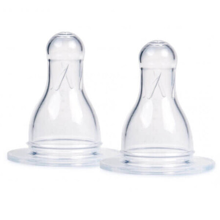 Canpol Babies, tétine en silicone, ronde, taille 1 - disponible, 2 pièces