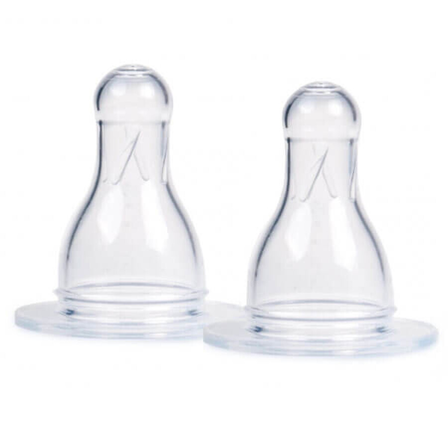 Canpol Babies, tétine en silicone, ronde, taille 3, 2 pièces