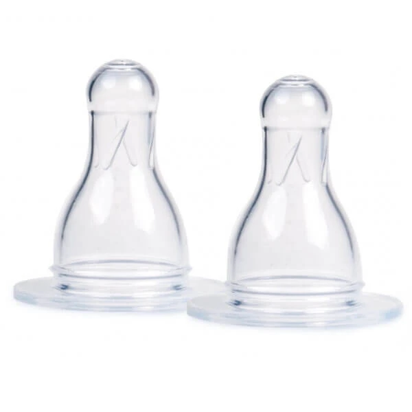 Sauger-Set für Flaschen mit Silikon-Breisauger, 2 Stück – Canpol Baby 18/118