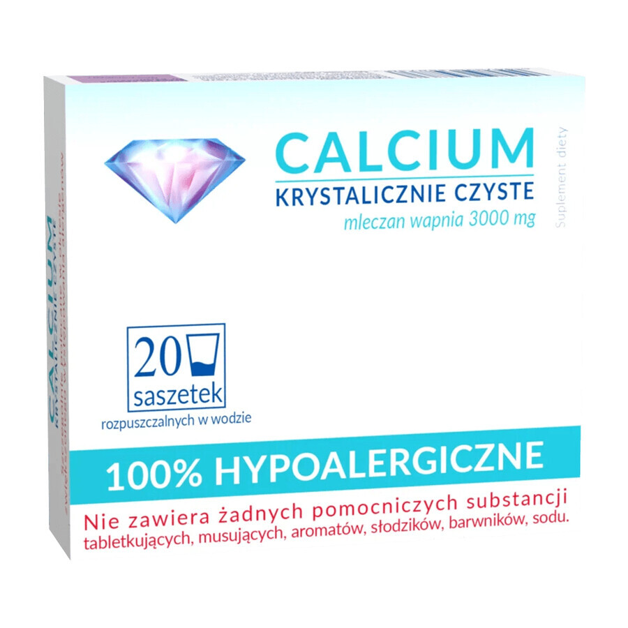 Calcium Reinste Kristalle 100% hypoallergen 20 Beutel