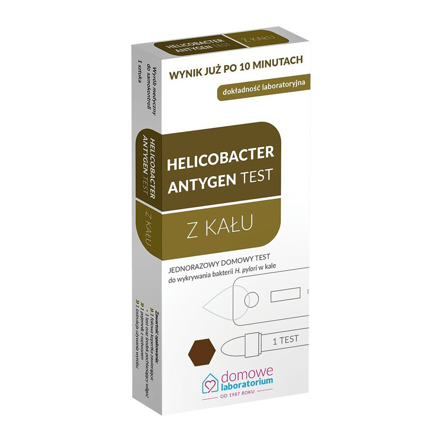 Home Laboratory Helicobacter Antigen Test, test la domiciliu pentru depistarea H. pylori în scaun, 1 buc