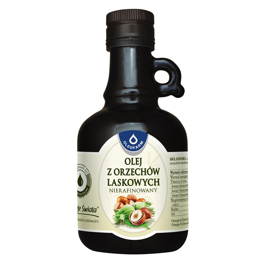 Oleofarm Oils of the World Haselnussöl, unraffiniert, 250 ml