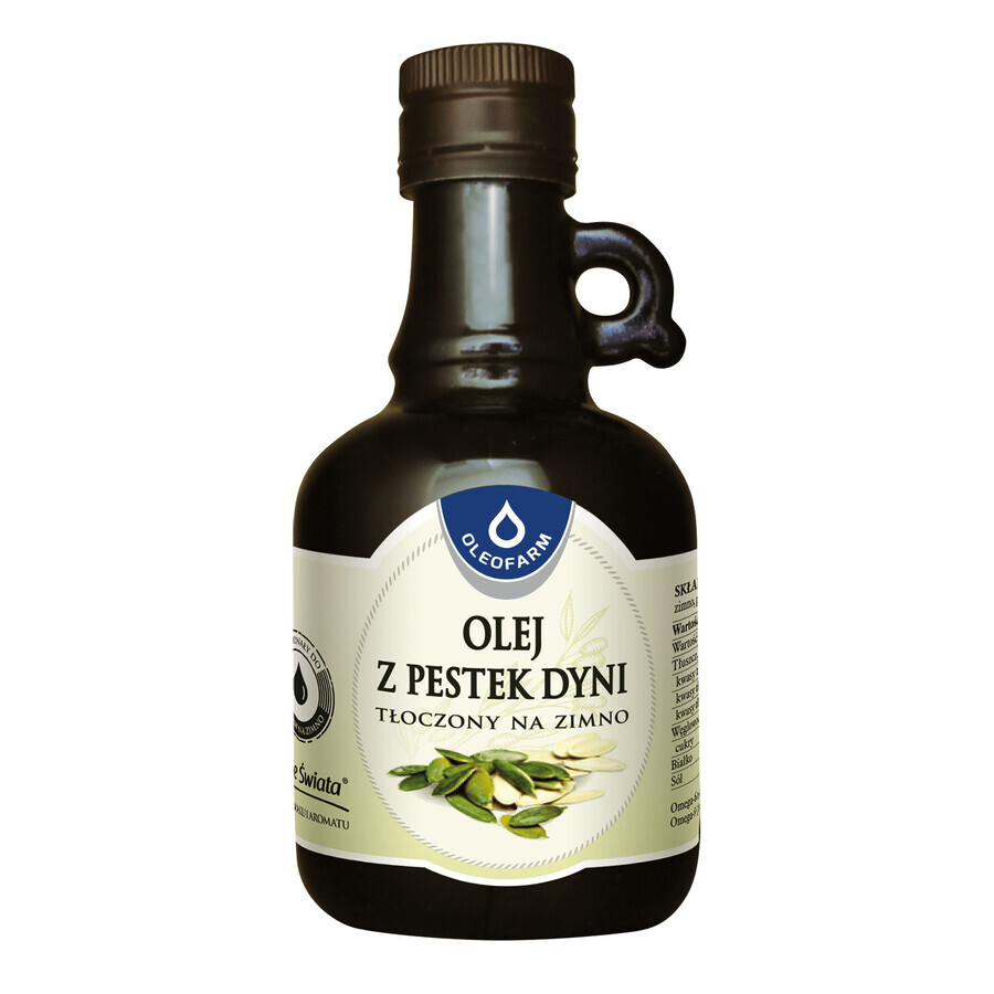 Oleofarm Oils of the World Ulei din semințe de dovleac, presat la rece, 250 ml