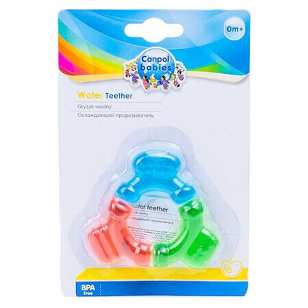 Wasserbeißring für Babys - Canpol 2/859, Regenbogenfarben, hochwertiges Einzelstück