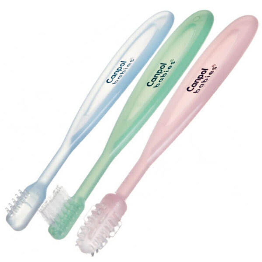Oralpflege-Set  Rein  amp; Elegant  von Canpol, 4 Bürstenköpfe für eine gründliche Zahnreinigung  amp; Pflege, stilvolles Design