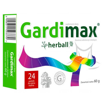 Gardimax Herball, raspberry flavor, 24 tablets