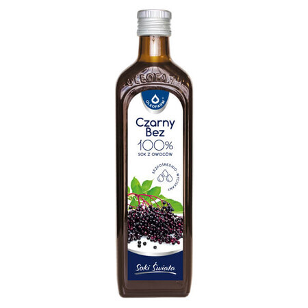 Oleofarm Juices of the World Elderberry, 100% suc de fructe, 490 ml