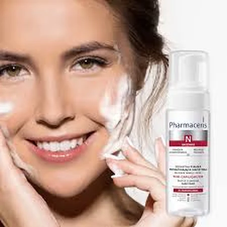 Pharmaceris N Puri-Capiliqmusse, Spumă delicată de întărire vasculară pentru față și ochi, 150 ml