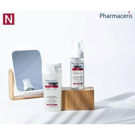 Pharmaceris N Puri-Capiliqmusse, Spumă delicată de întărire vasculară pentru față și ochi, 150 ml