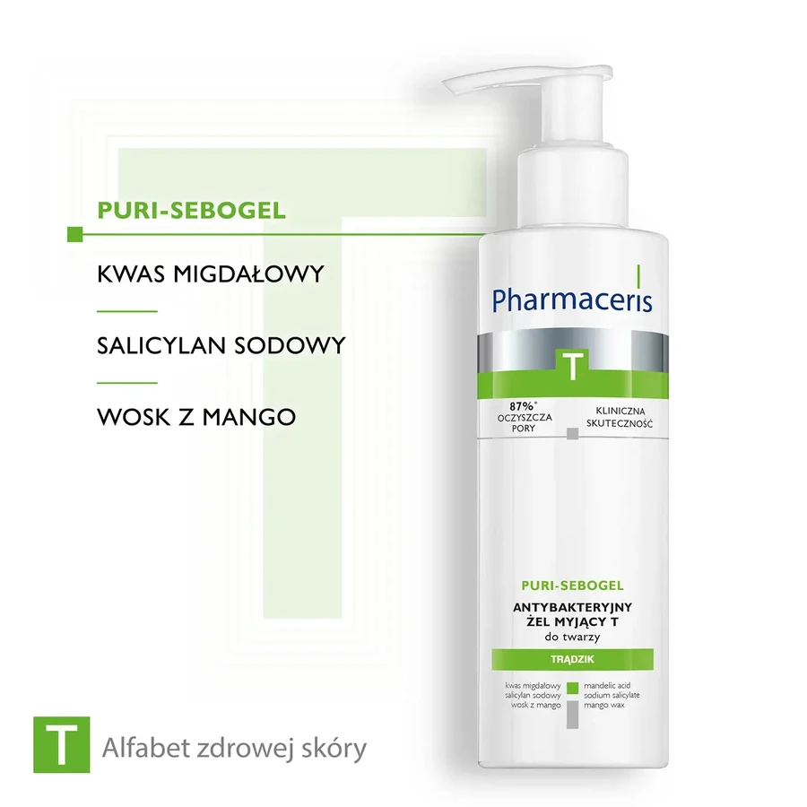 Pharmaceris T Puri-Sebogel, Reinigungsgel für das Gesicht, 190 ml