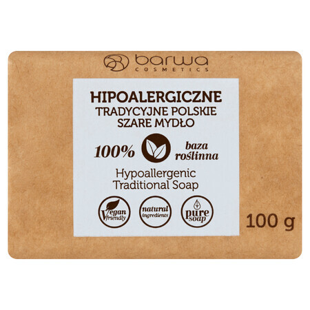 Barwa Hypoalergenic, săpun tradițional polonez gri, 100 g