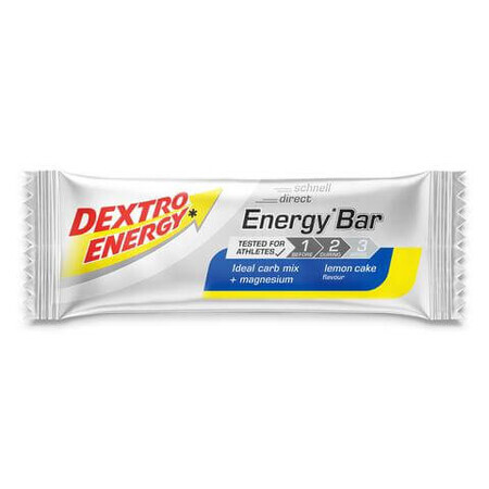 Baton energizant prajitura de lamaie, 50 g, Dextro Energy